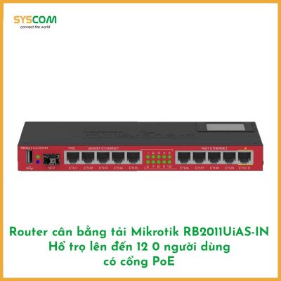 Router cân bằng tải Mikrotik RB2011UiAS-IN