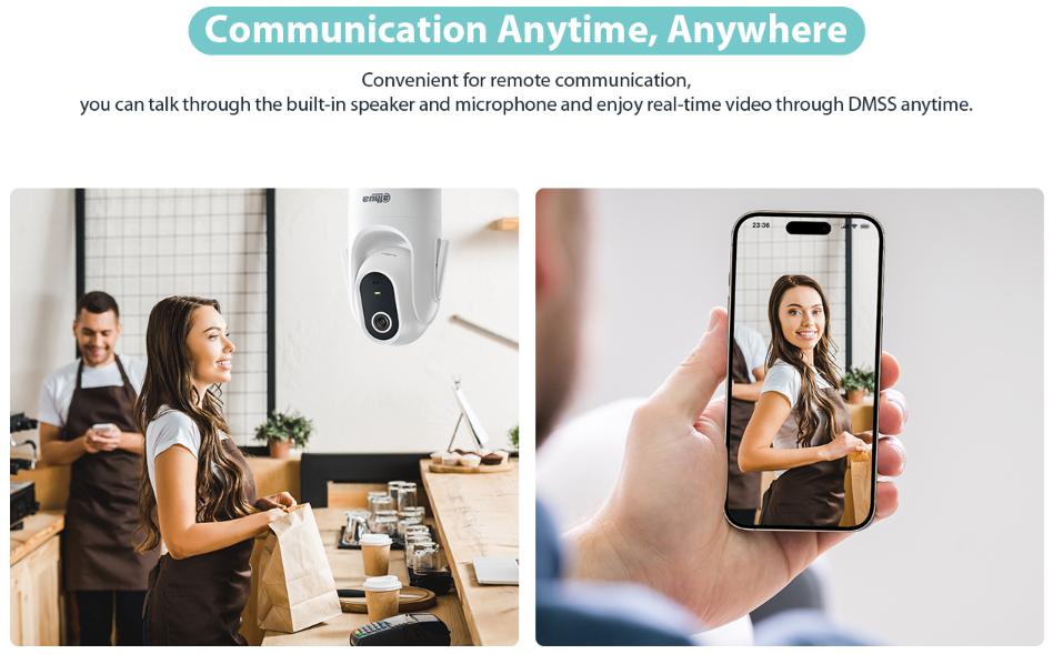 Camera wifi trong nhà Dahua DH-H3AE 3MP, Phát hiện người, Đàm thoại 2 chiều