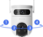 Camera 2 mắt ngoài trời thông minh Ezviz H9C 3MP+3MP đàm thoại 2 chiều, cảnh báo chủ động Camera 2 mắt ngoài trời thông minh Ezviz H9C 3MP+3MP đàm thoại 2 chiều, cảnh báo chủ động
