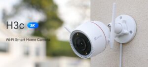 Camera ngoài trời Ezviz H3C 3K 5MP, ghi hình màu ban đêm 30m, chủ động phòng vệ, nhận biết cử chỉ
