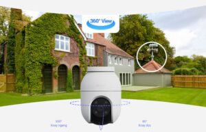 Camera wifi ngoài trời 360 độ Ezviz C8C 3K 5MP, hồng ngoại 30m, cảnh báo chủ động đèn chớp và còi, phát hiện người và xe