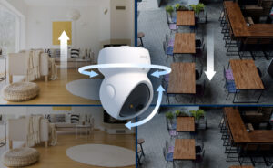Camera Wifi trong nhà Ezviz H6C G1 4K 8MP Kết nối Wi-Fi 6 băng tần kép 2.4GHz/5GHz, Phát hiện chuyển động thông minh