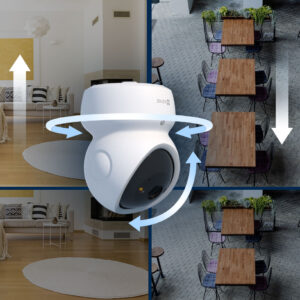 Camera Wifi trong nhà Ezviz H6C G1 4K 8MP Kết nối Wi-Fi 6 băng tần kép 2.4GHz/5GHz, Phát hiện chuyển động thông minh